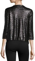 Thumbnail for your product : Design History Sequin 3/4-Sleeve Jacket, Onyx