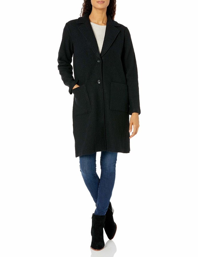 Tribal womens Coatblack BOILED WOOL COAT Black ShopStyle