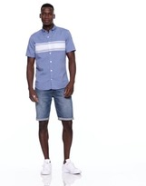 Thumbnail for your product : Gap Oxford chest stripe short sleeve slim fit shirt