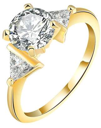 Epinki Womens Valentine Ring Four Claw Setting Round Cubic Zirconia Size 8 Ring