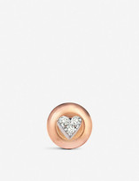 Thumbnail for your product : THE ALKEMISTRY Diamond Heart 14ct rose-gold earring