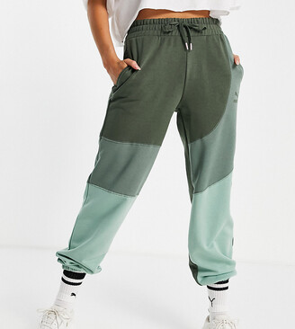 puma sweatpants green
