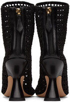 Thumbnail for your product : Nicholas Kirkwood Black Alba Macramé Ankle Boots