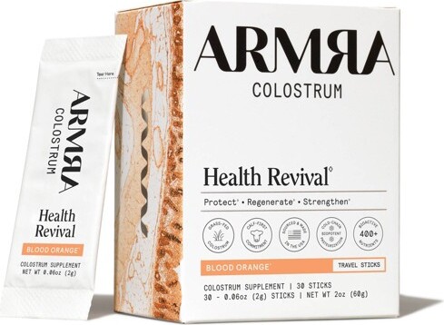 ARMRAColostrumPowderTravelPacks-BloodOrange-0.06oz/30ct