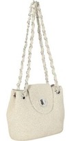 Thumbnail for your product : Magid Two-Tone Paper Straw Lurex Bag