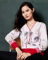 Thumbnail for your product : Ted Baker ILLIAN Lake of Dreams zipped cardigan