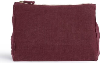 ONCE MILANO Zip-Fastening Linen Pouch