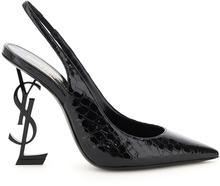 crocodile print heels