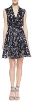 Thumbnail for your product : French Connection Geometric Beach Waves Print Dress, Utility Blue