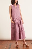 Thumbnail for your product : Tibi Eco Poplin Splitneck Dress in Light Huckleberry