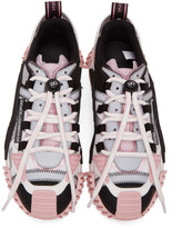 Thumbnail for your product : Dolce & Gabbana Grey and Black Mesh and Leather NS1 Sneakers