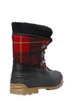 Thumbnail for your product : DSquared 1090 Tartan Wool And Rubber Snow Boots