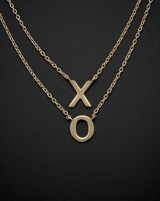 Reagan Hugs and Kisses XO Necklace in Rose Gold — Jewellery Co. Australia