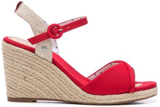 red ladies sandals uk