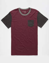 Thumbnail for your product : Blue Crown Tri Color Mens Pocket Tee