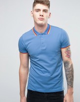 Thumbnail for your product : Brave Soul Tipped Pique Polo