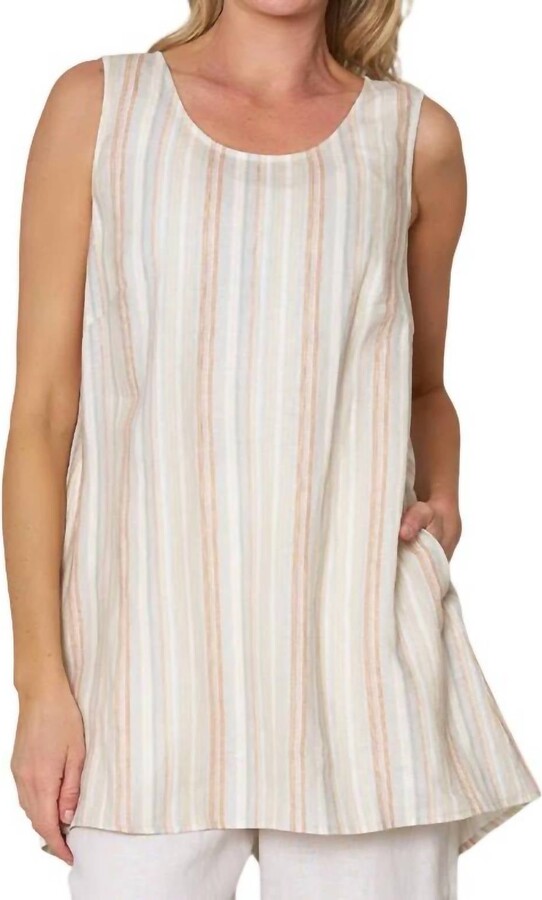 Stella Carakasi Striped Santorini Top In Yarn Dye Stripe