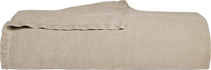 Parachute Vintage Linen Bed Cover in Nude