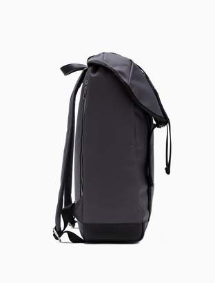 Calvin Klein embossed logo drawstring flap backpack