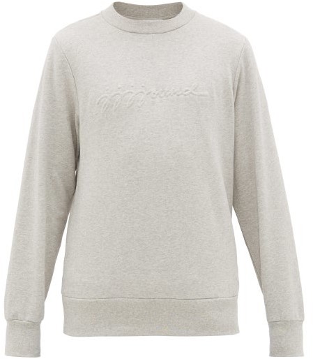 Jjjjound X A.P.C. - Logo-embossed Cotton Sweatshirt - Grey - ShopStyle