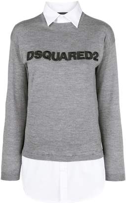 DSQUARED2 jumper with shirt detail