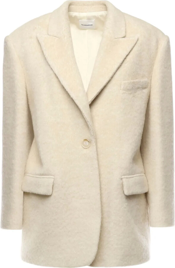 THE ANDAMANE Single-Button Wool Blazer
