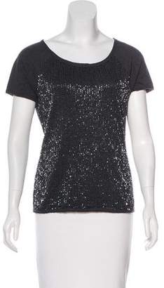 Gryphon Beaded Distressed T-Shirt