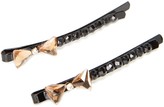 Thumbnail for your product : Cara Accessories Crystal Bow Hair Pin Set