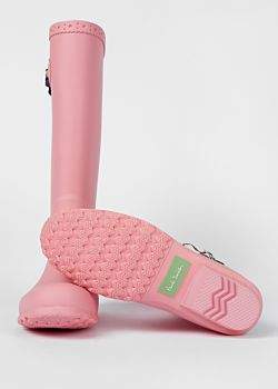 Women's Pink Rubber 'Idella' Wellington Boots
