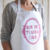 Thumbnail for your product : Catherine Colebrook 'Gin In, Truth Out' Personalised Apron