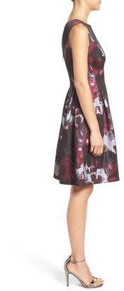 Adrianna Papell Women's Print Fit & Flare Dress