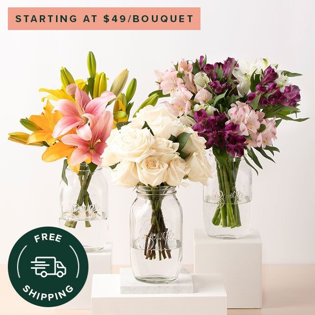 The Bouqs Co. Flower Bouquet Subscription Gift Trio