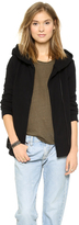 Thumbnail for your product : James Perse Hooded Fleece Zip Up Jacket