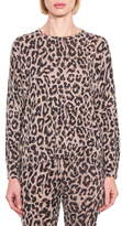 Thumbnail for your product : Sundry Leopard Print Crewneck Sweater