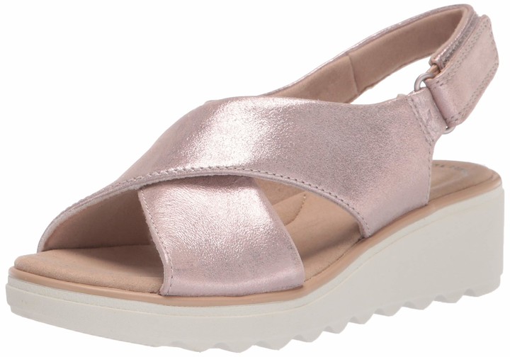 clarks sandals purple