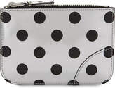 Comme des Garcons Optical spotted leather pouch