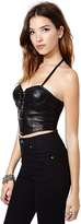 Thumbnail for your product : Nasty Gal Versace Erotica Leather Bustier