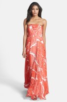 Thumbnail for your product : Milly 'Monica' Print Silk Maxi Dress