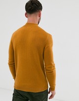 Thumbnail for your product : ASOS DESIGN lambswool turtle neck jumper in mustard