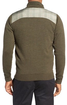 Bobby Jones Men's Hybrid Merino Wool Quarter Zip Sweater