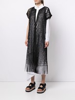 Thumbnail for your product : Issey Miyake Long Cut-Out Pleated Jacket