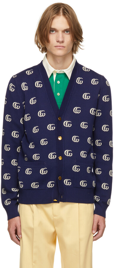 Gucci Men's White Cardigans & Zip Up Knitwear | ShopStyle AU