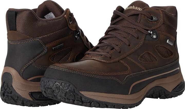 Dunham Cloud Plus Mid II Waterproof Boot Men's Shoes Brown Leather : 8 2E, Synthetic/Leather