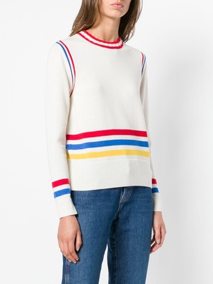 Chinti and Parker Striped Colour-Block Sweater