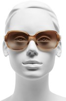 Thumbnail for your product : Tory Burch Women's 'P Square' 57Mm Sunglasses - Dark Tortoise
