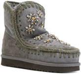 Thumbnail for your product : Mou boots with crystal flower embellishment