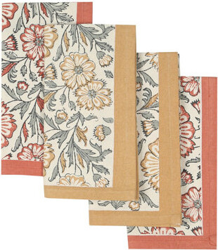 Sustainable Threads BLOOM Cotton Napkins – Set Of 4