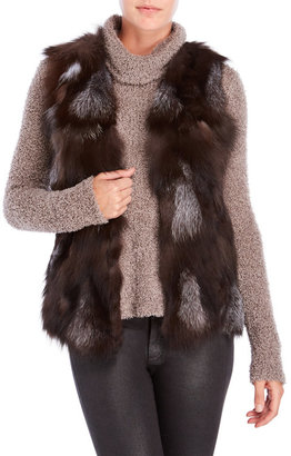 Adrienne Landau Real Fox Fur Vest
