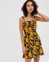 Thumbnail for your product : Only daisy print cami mini dress