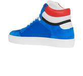 Thumbnail for your product : Burberry Leather and Suede High-top Sneakers